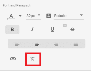 remove formatting - format your Google Data Studio reports