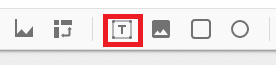 insert text - set up a basic report in Google Data Studio